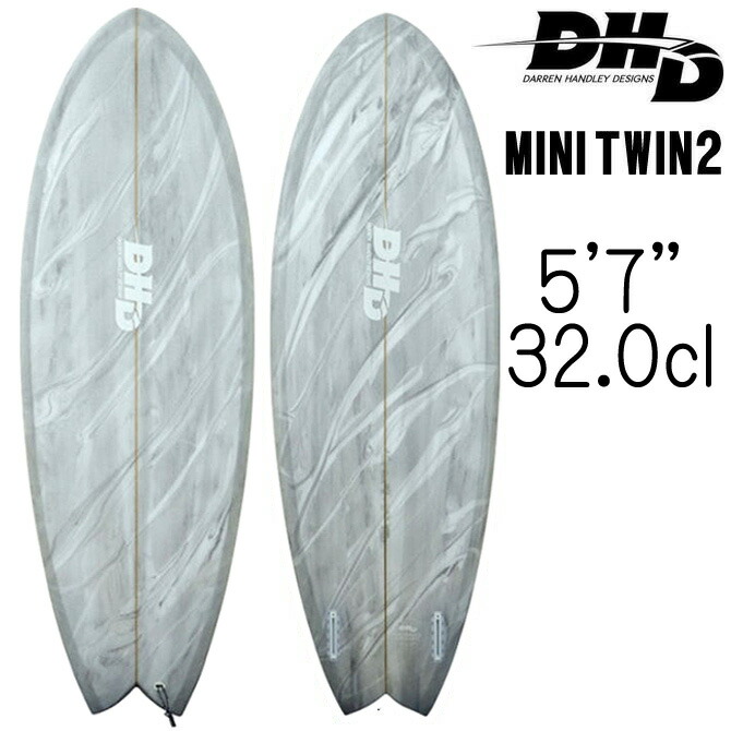 楽天市場】DHD サーフボード ミニツイン2 モデル 5'7