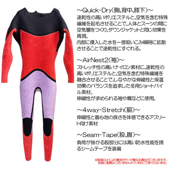 Hiroセミドライ5×3mm チェストジップ LBサイズ 試着のみ未使用 楽天