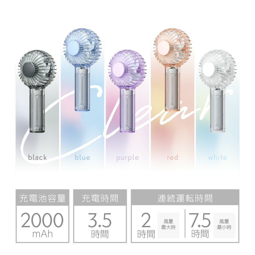 楽天市場】【公式通販】二枚羽根大風量クリアファンディファン FSA-54B