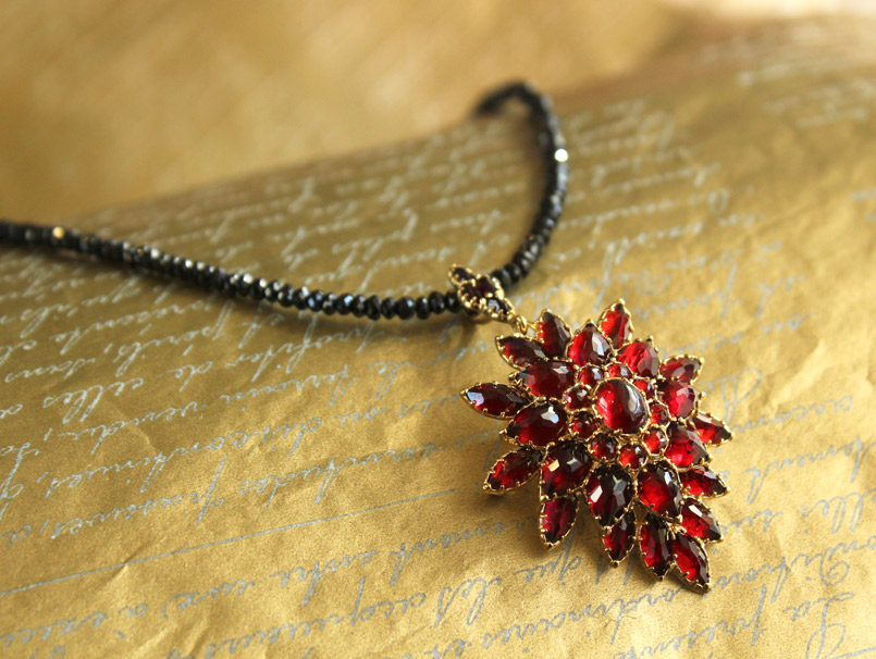 楽天市場】【碌山】 シルバー ガーネット ブローチ&ペンダントトップ