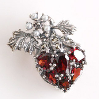 楽天市場】【最短即日発送】【碌山】 シルバー ガーネット イチゴ