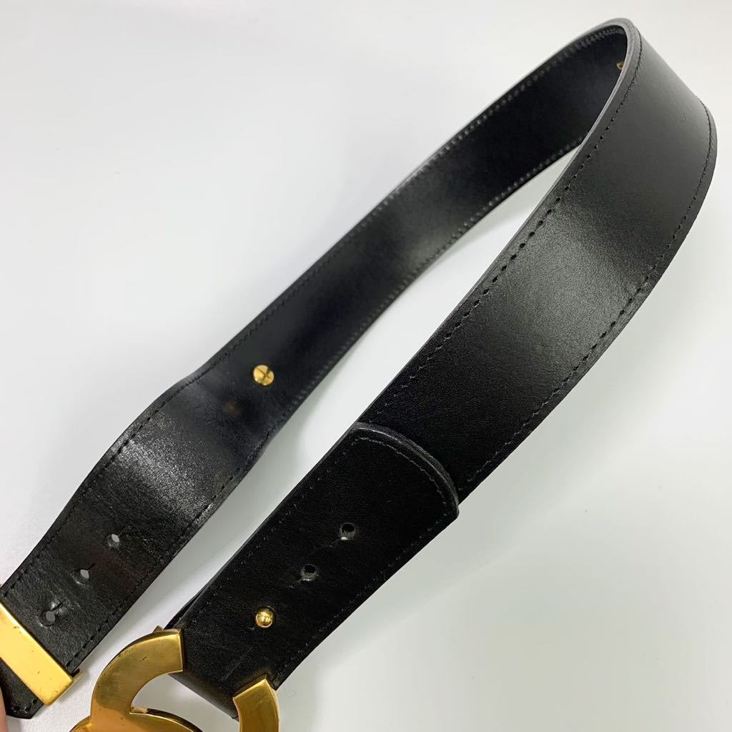 楽天市場】◇CHANEL シャネル ココマーク レザー ベルト 96/A GP BK