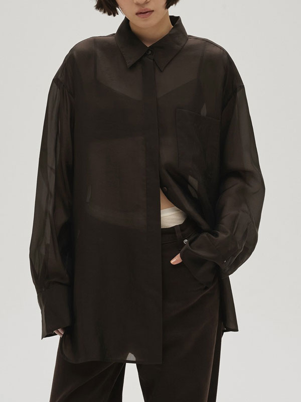 楽天市場】トゥデイフル シルキーオーバーシャツの通販