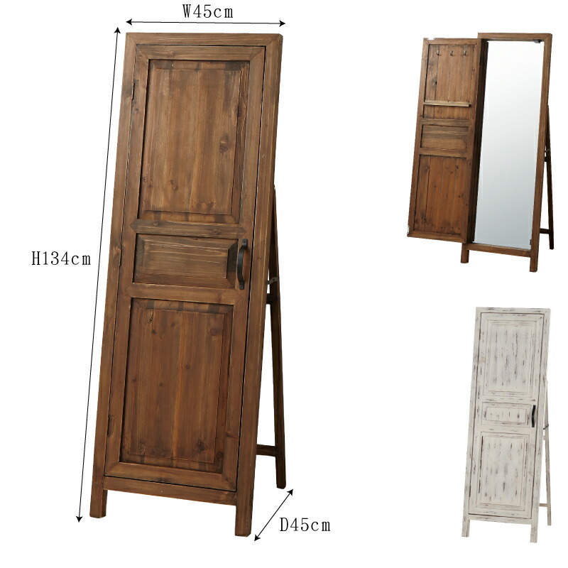 楽天市場】鏡 ミラー スタンド アンティーク 姿見 韓国 軽量 幅45 全身