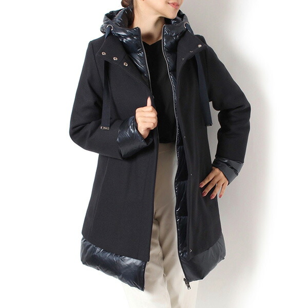 楽天市場】24AWモデルヘルノ HERNO レディース ウール切替 ダウン