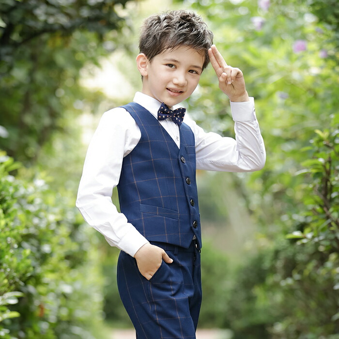 楽天市場】男の子フォーマル ベスト 発表会 スーツベスト キッズ