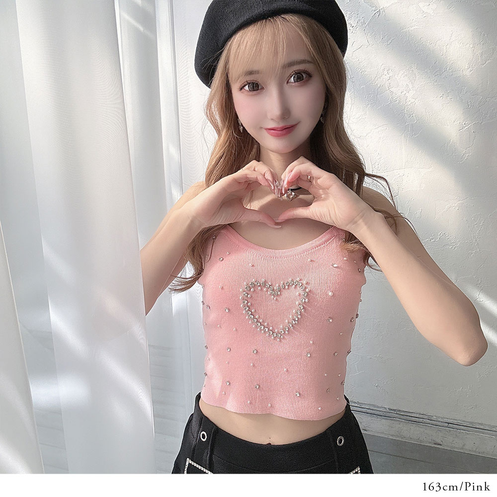 楽天市場】【SALE】【メール便対応】ビジューストーンハートさらさら