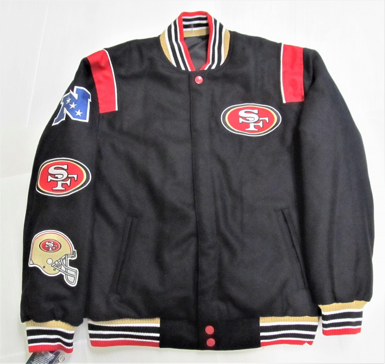 楽天市場】JH Design San Francisco 49ers ウールリバーシブル