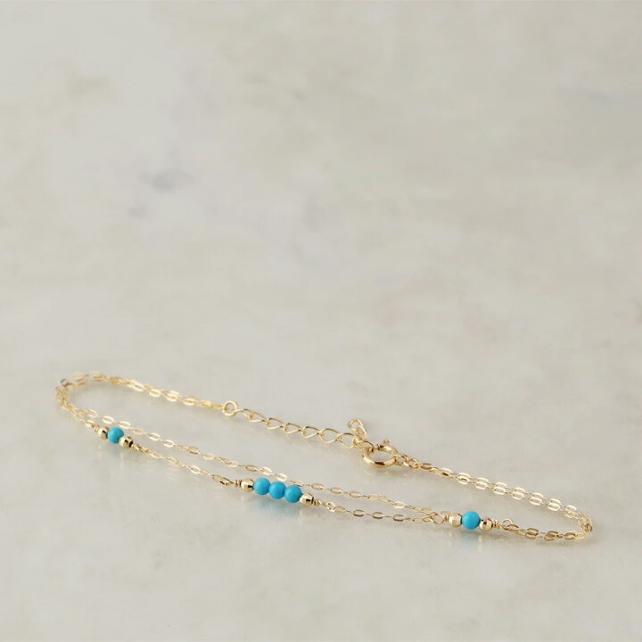 楽天市場】18金 ブレスレット k18 レディース シンプル 天然石