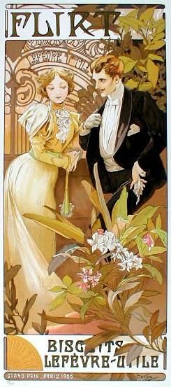 楽天市場】アルフォンス ミュシャ リトグラフ フラートビスケット リク