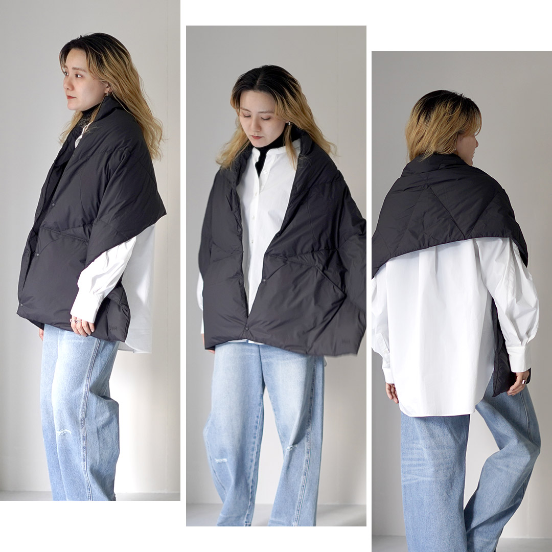 楽天市場】NANGA（ナンガ） ダウンポンチョマフラー / レディース 大判