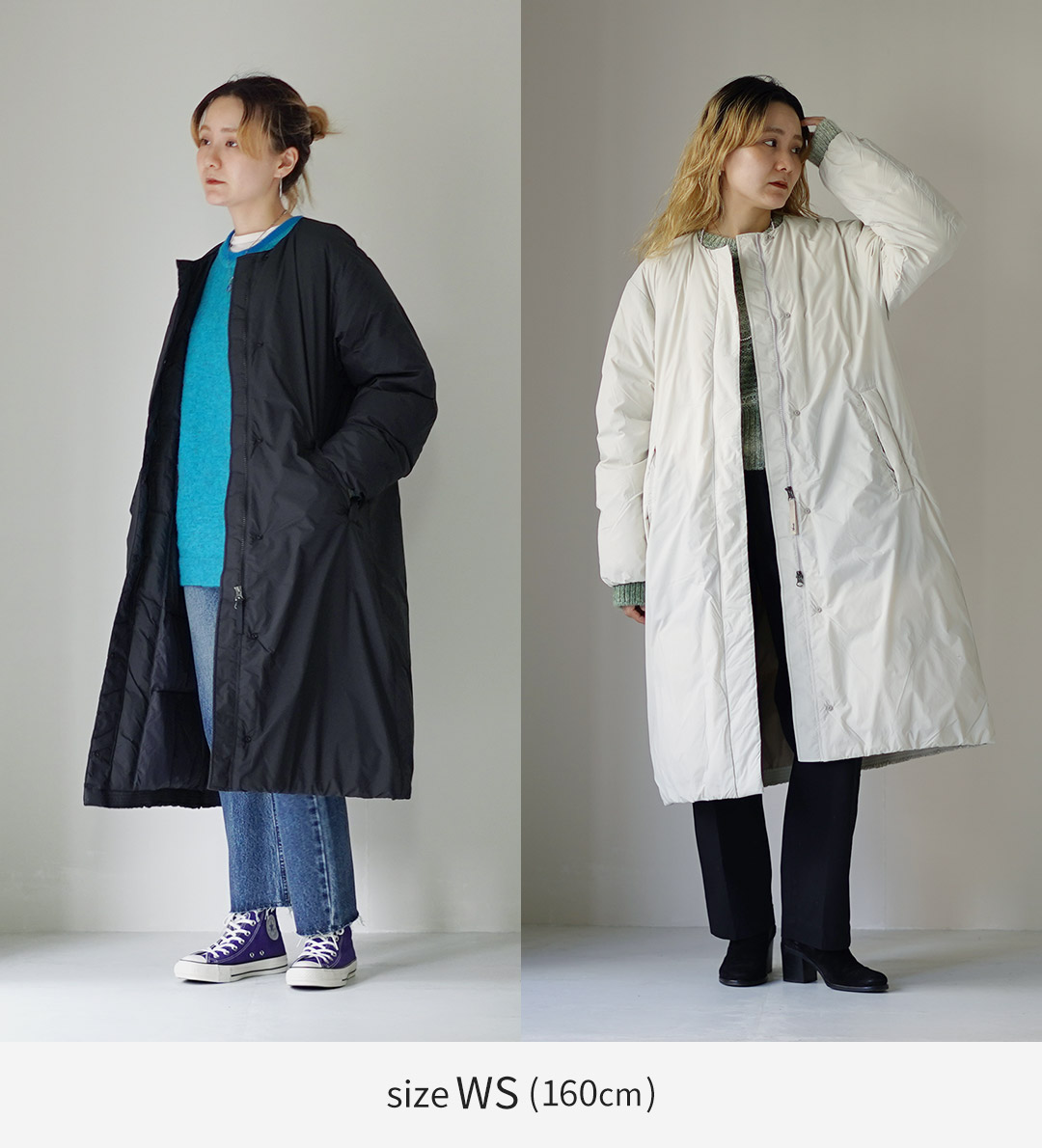 楽天市場】NANGA（ナンガ） ノーカラー ダウンコート / レディース