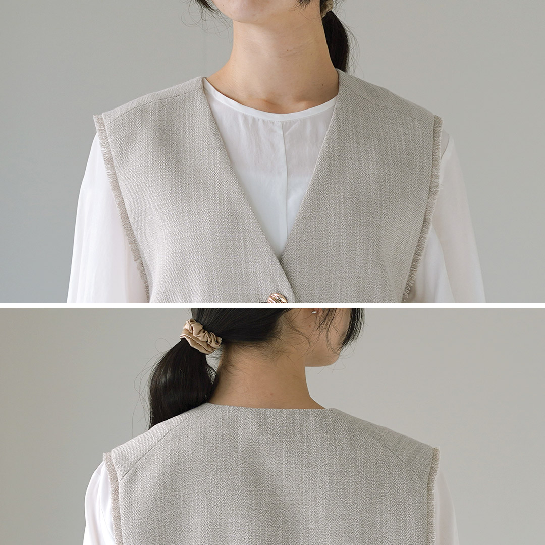 楽天市場】CHIGNON（シニヨン） ツイード ショートベスト / レディース