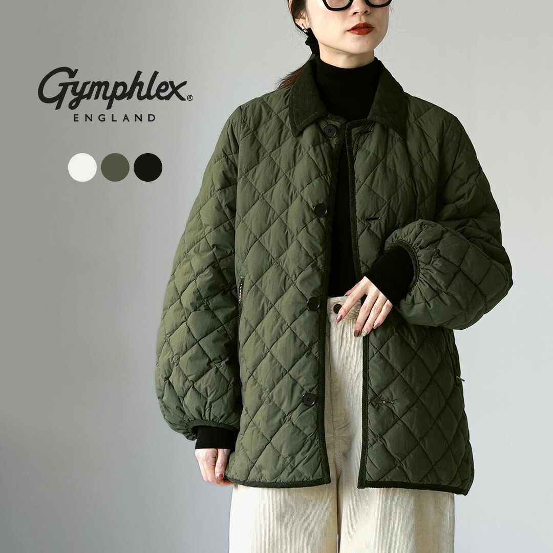 楽天市場】GYMPHLEX（ジムフレックス） パフスリーブ キルトジャケット