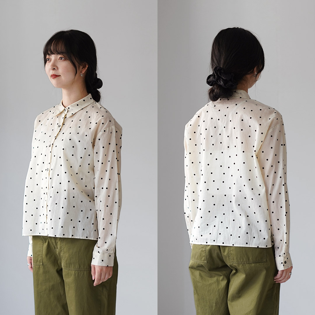 楽天市場】mizuiro ind（ミズイロインド） フロッキードット プリント