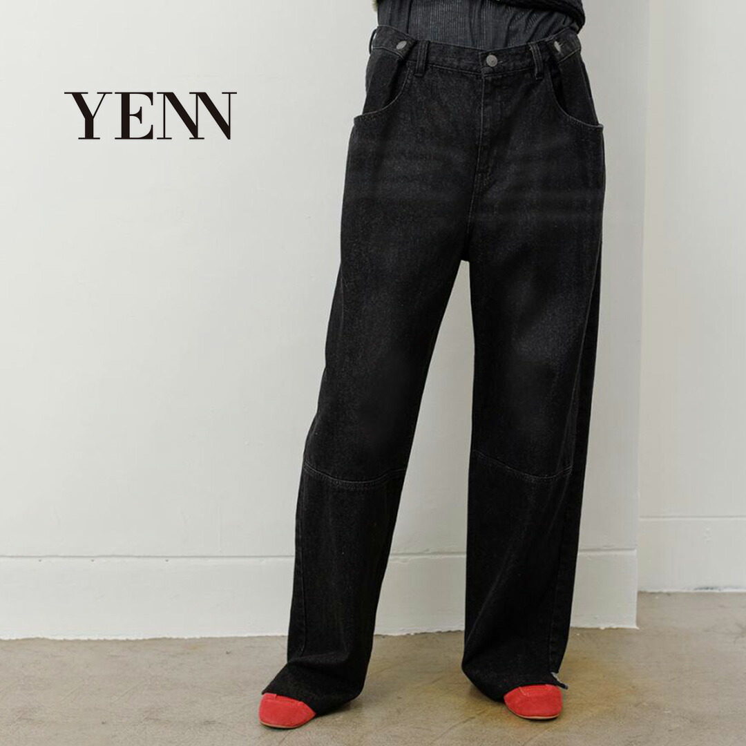 楽天市場】【50％OFF】YENN（イェン） タックベルト デザイン パンツ