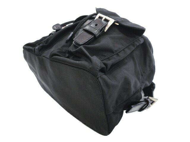 楽天市場】【美品】PRADA プラダ B6677F ロゴプレート リュックサック