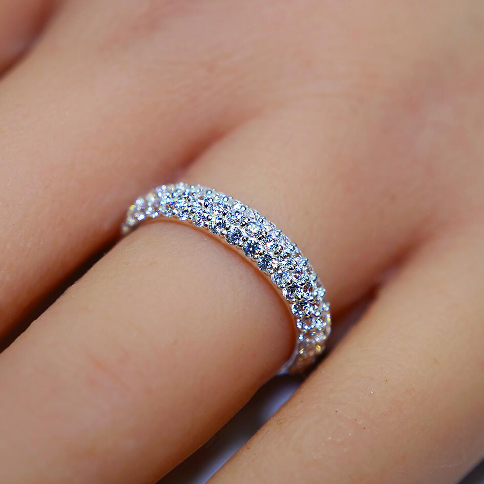 楽天市場】エタニティリング パヴェエタニティリング モアサナイト