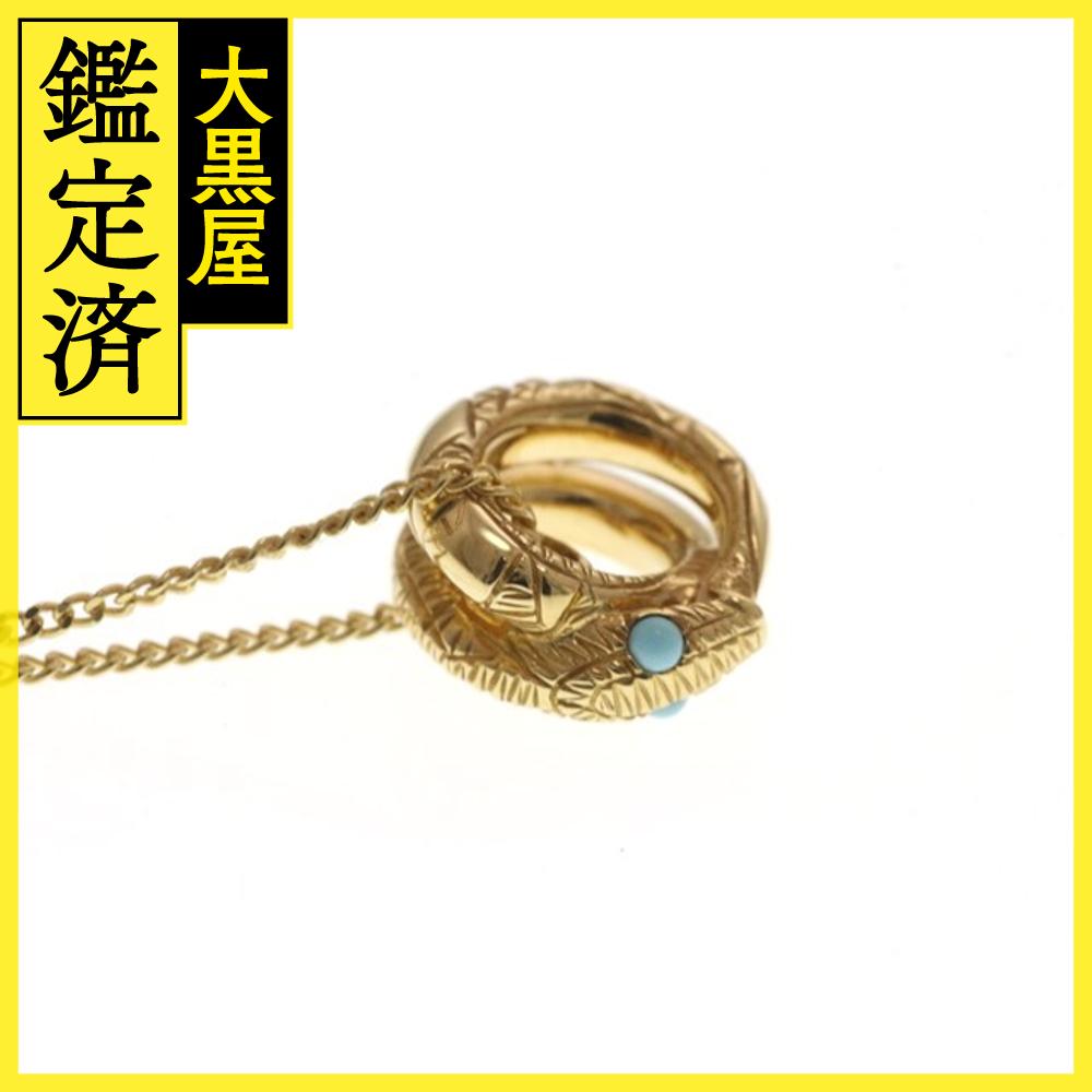 楽天市場】GUCCI グッチ ネックレス ウロボロス ターコイズ K18