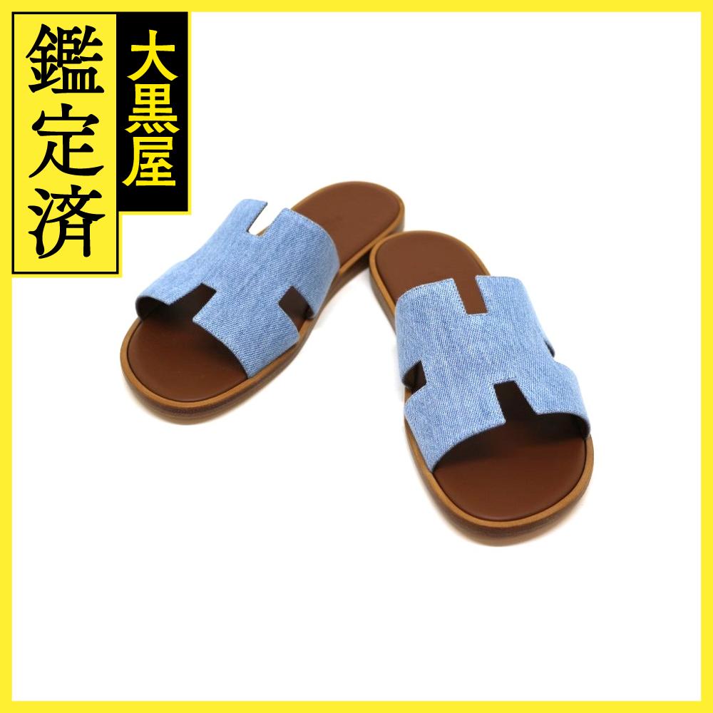 楽天市場】HERMES エルメス イズミール サンダル メンズ41 ブルー