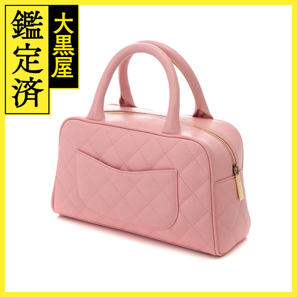 楽天市場】CHANEL シャネル マトラッセ ミニボストンバッグ ピンク/GP