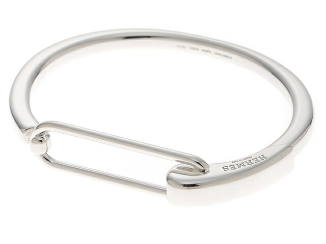 楽天市場】HERMES エルメス バングル クリックブレスレット シルバー