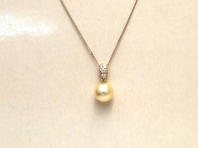 楽天市場】TASAKI タサキ 一粒パールネックレス WG×ダイヤ 真珠：9mm