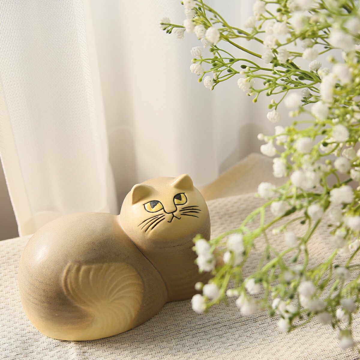 楽天市場】【ポイント5倍 3/5】リサラーソン 置物 猫 キャット マイ 猫