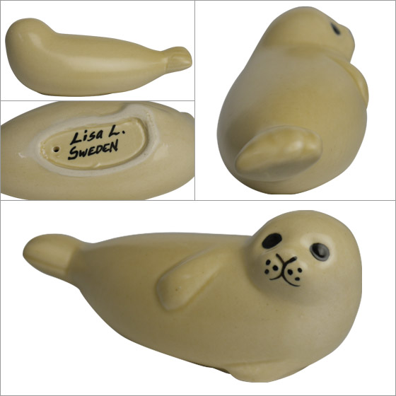 楽天市場】【ポイント5倍 3/5】リサラーソン 置物 アザラシ (大