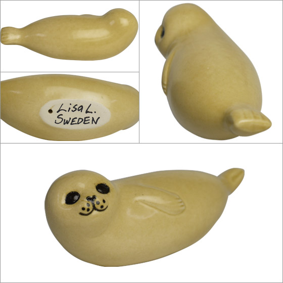 楽天市場】【ポイント5倍 3/1】リサラーソン 置物 アザラシ （小）ミニ