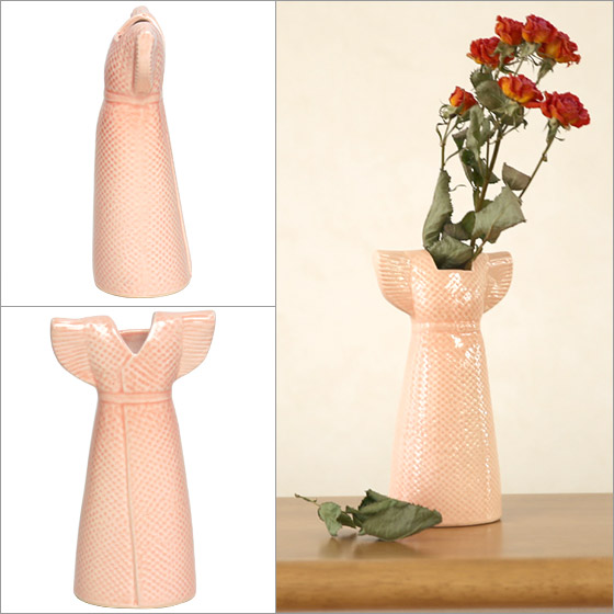 楽天市場】【ポイント5倍 3/1】リサラーソン 花瓶 ドレス ピンク