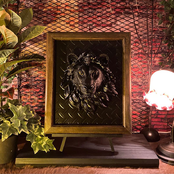 楽天市場】壁掛け ライオン オブジェの通販