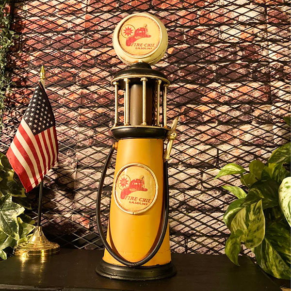 楽天市場】アンティーク・インテリアオブジェ｢ブリキ製 ガソリンポンプ