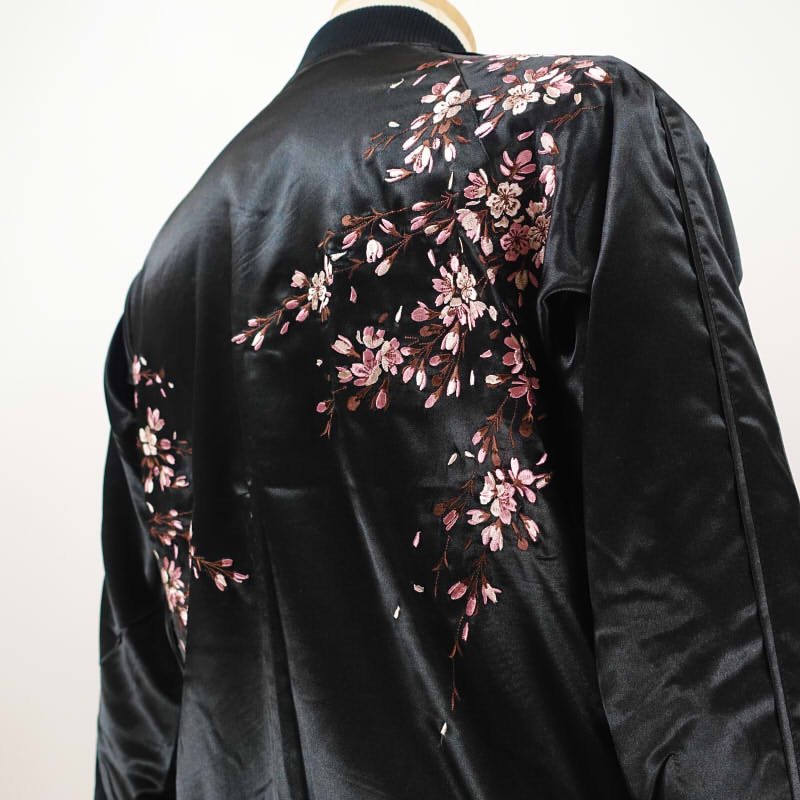 楽天市場】桜刺繍スカジャン 3RSJ-601 Japanesque ジャパネスク 和柄