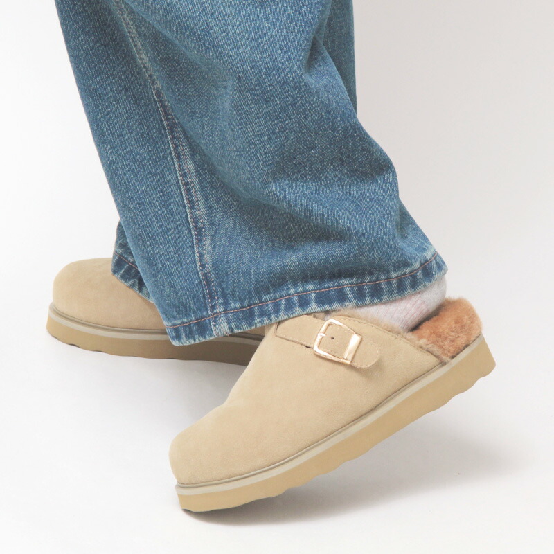 楽天市場】【50％OFF】【正規品】MOHI サンダル モヒ 靴 サボ ファー