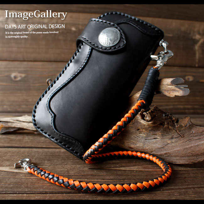 楽天市場】ウォレットチェーン メンズ 本革 手編み 4本編み サドル