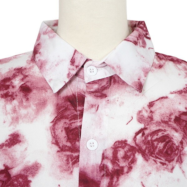 楽天市場】柄シャツ 薔薇 バラ ばら柄 ローズ 花 花柄 ぼかし フラワー