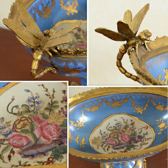 楽天市場】D'Ivry ディヴリー 真鍮のトンボが止まる豪華な陶器