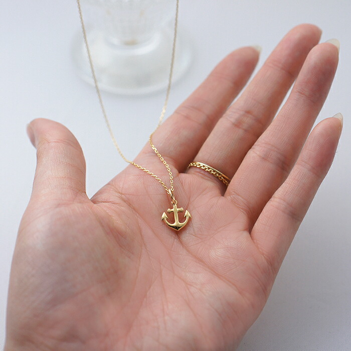 楽天市場】k18 ゴールド ネックレス ペンダントトップ 錨 アンカー