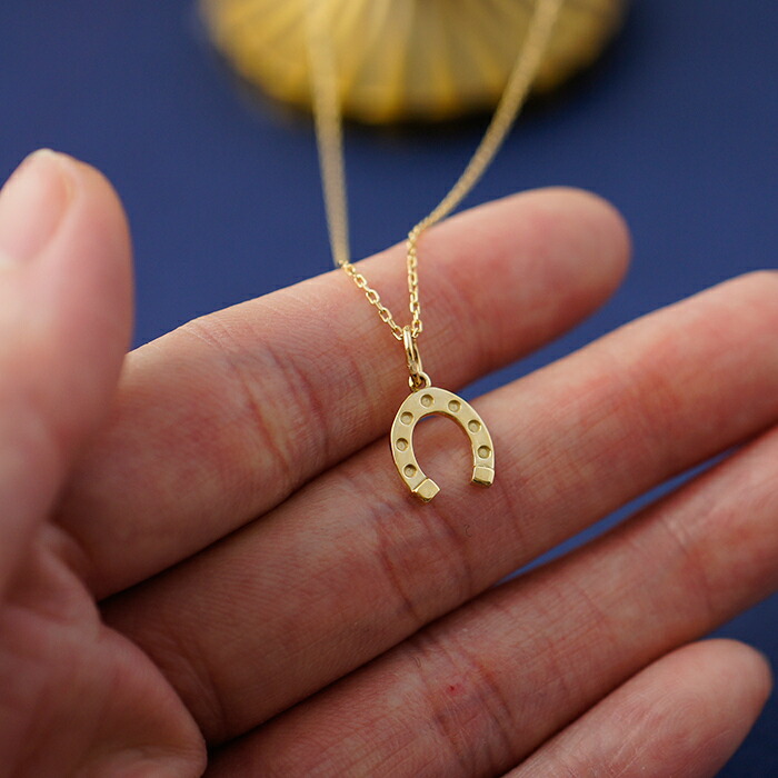 楽天市場】k18 ゴールド ネックレス ペンダントトップ 馬蹄 ホース