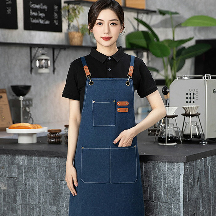 楽天市場】エプロン 作業エプロン カフェエプロン おしゃれ 大きい