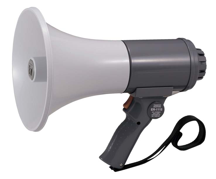 楽天市場】ER-1115 TOA 中型メガホン 15W 防滴タイプ | 拡声器
