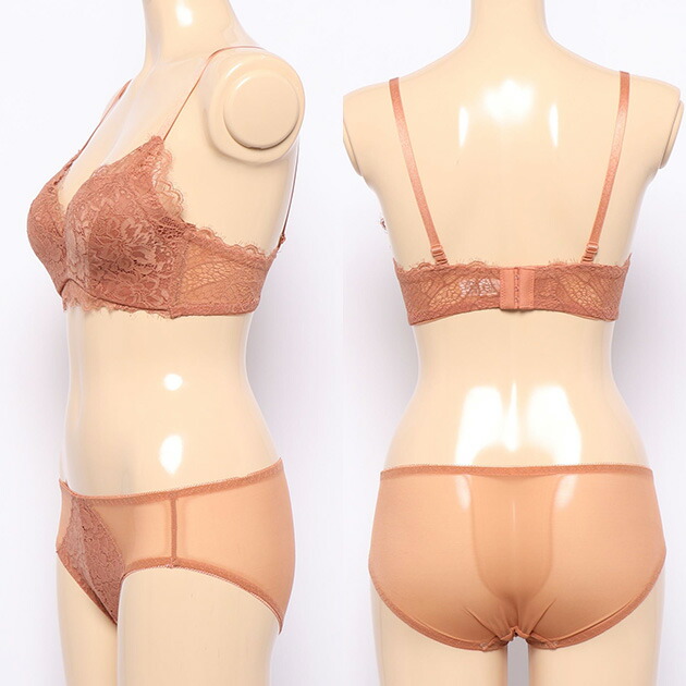 楽天市場】ブラ＆ショーツ 2点セット ブラック アイボリー テラコッタ