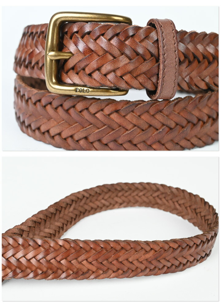 楽天市場】POLO RALPH LAUREN ラルフローレン Braided Leather Belt