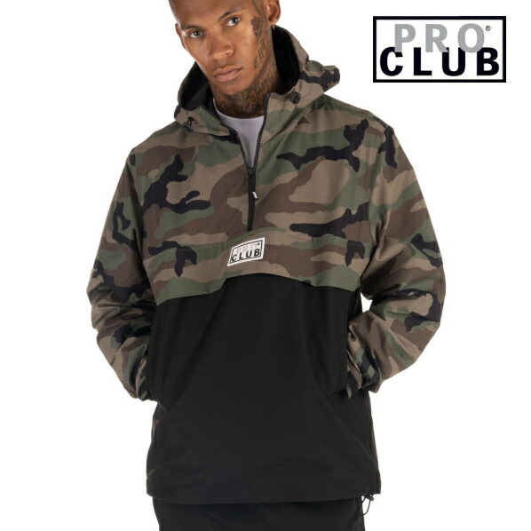 楽天市場】【03PC0302】ボックスロゴ PRO CLUB ANORAK OUTERWEAR (プロ