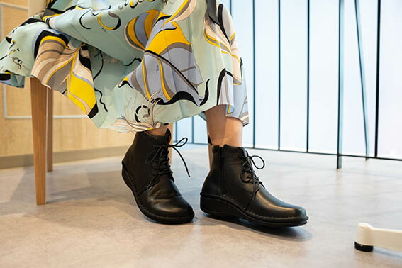 楽天市場】HPS hps 外反母趾 健康靴 ブーツ No.10723（ブラック