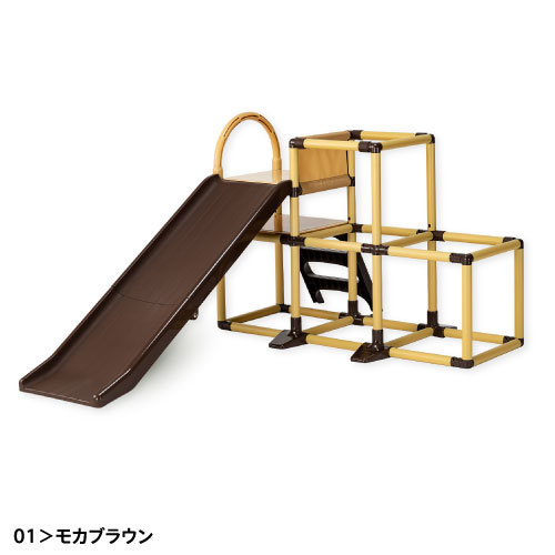 楽天市場】【すべり台 110cmロングスロープ+2段ジャングルジム