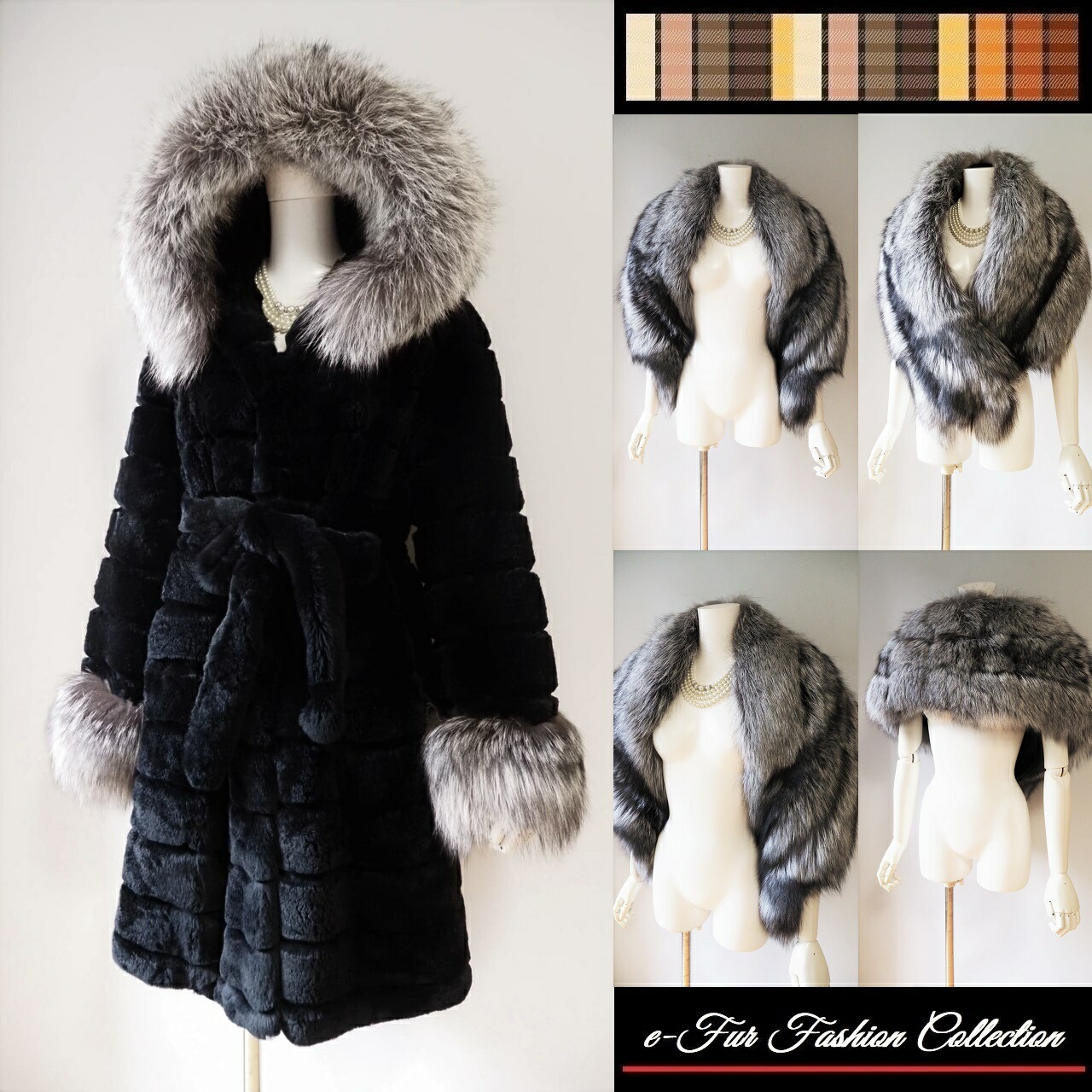 楽天市場】シルバーフォックスファー＆レッキスリアルファーコート