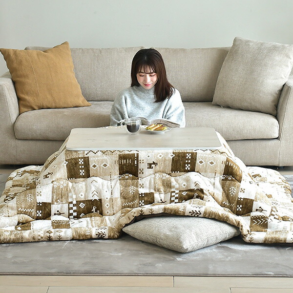 楽天市場】こたつ こたつ布団 長方形 80×60用 フランネル調 両面使える