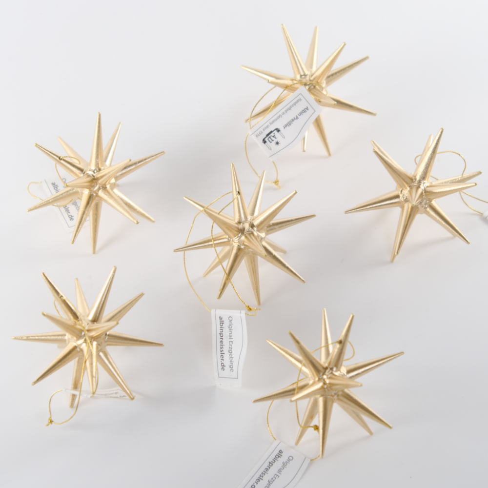 楽天市場】金の星 銀の星 赤い星 立体 【大：4個箱入り】 【小：6個